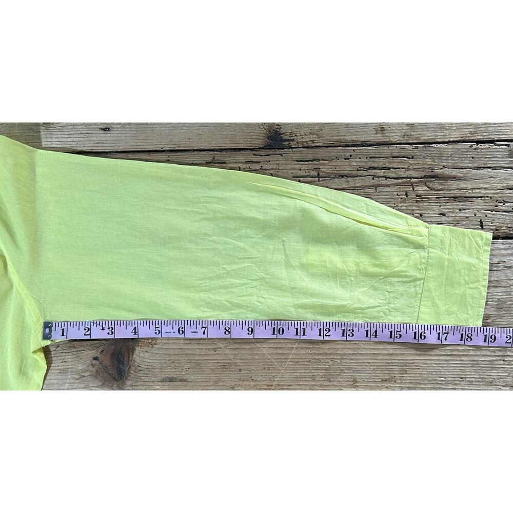 Sigrid Olsen Women's Size M Yellow Button Down Bl… - image 5